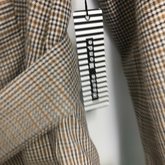 haute monde brown plaid coat - Picture 4 of 6